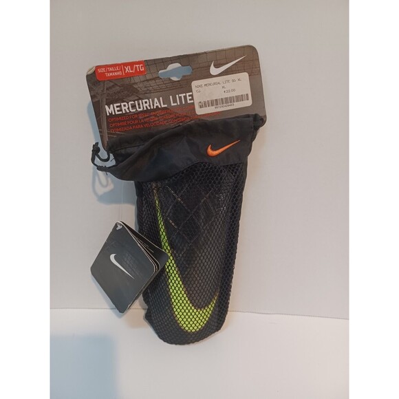 Nike Mercurial Lite Soccer Shin Guards Adult size XL‎ black - Picture 1 of 3